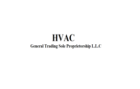 HVAC General Trading Sole Proprietorship L.L.C